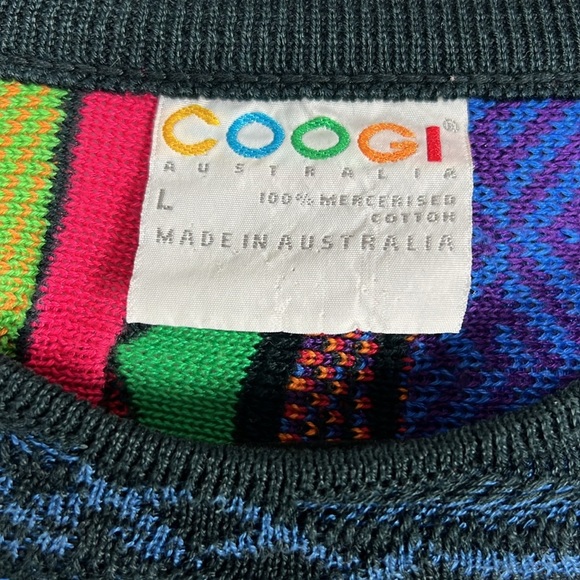 Rare Coogi Jungle Animal Knit Multicolor Retro Biggie Vintage HolyGrail Sweater - Picture 4 of 17